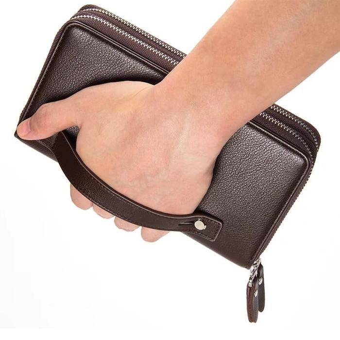 New Dompet Pria Wanita Baellerry Model Besar Import Best Seller - Hitam