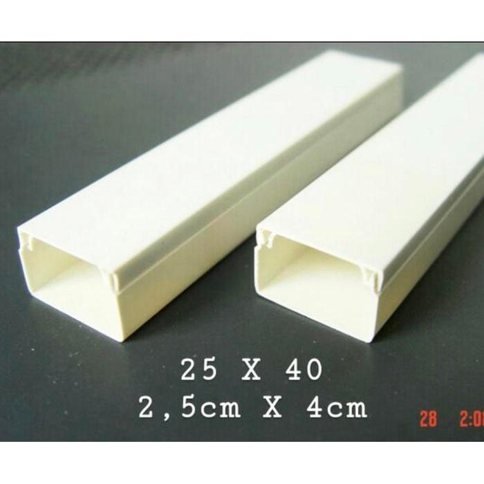 Kabel Duct / Trunking / Wiring Duct - 40X25 / 40 X 25 - 3 Meter Pasti Ori