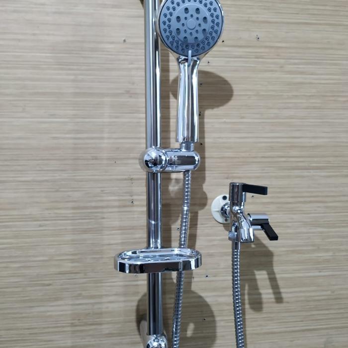 Paloma - Paket Shower Tiang . Shower Set . + Kran Cabang
