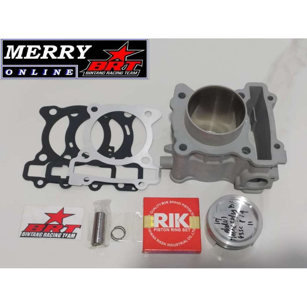 Readyyy Promo 1205 Paket Bore Up Brt Lexi 125 Nmax Vixion Vva R15 Vva Aerox Blok Piston 58 & 63Mm -