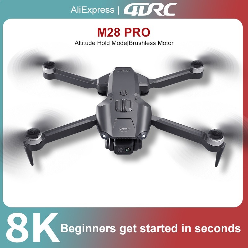 4DRC V28 Pro Drone 8K Professional HD Aerial Photography Dual-Camera 4K Wifi FPV Brushless Foldable