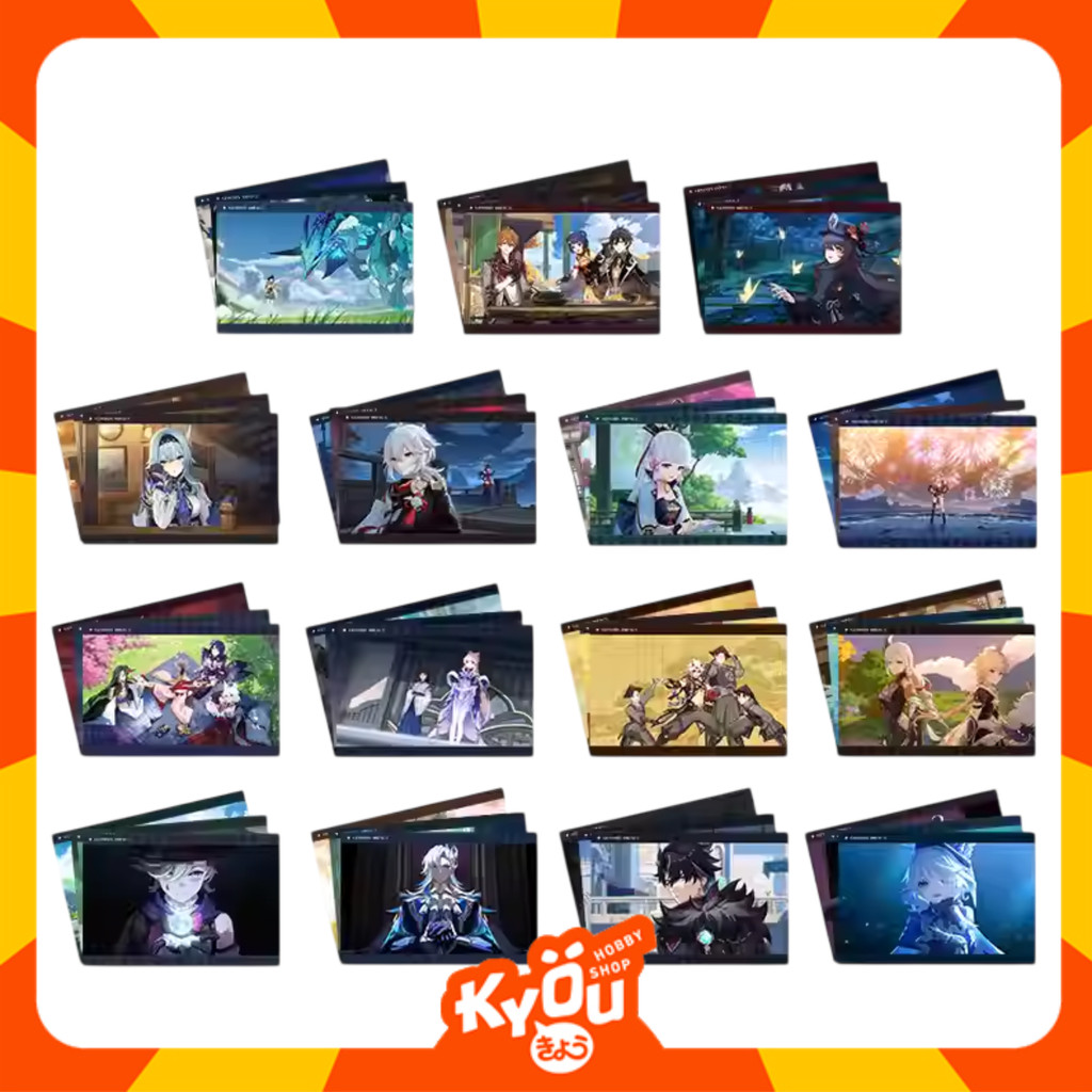 [Set of 3] Shenhe - Ayaka - Yoimiya - Kokomi - Shogun - Eula - Hu tao - Venti - Kazuha - Zhongli - N