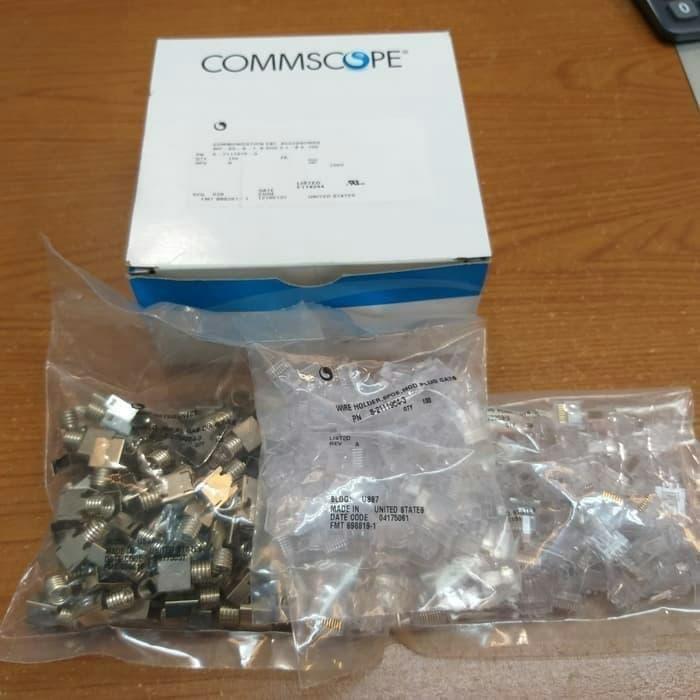 ORIGINAL AMP KONEKTOR RJ45 CAT6 @100PCS / CONNECTOR AMP RJ 45 CAT 6