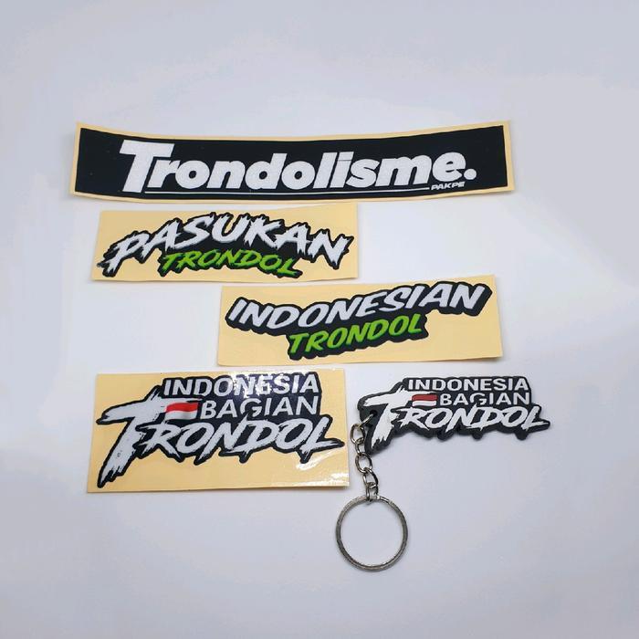 Sticker Trondol Vol.2 Sticker Indonesia Bagian Trondol Gantungan Kunci Indonesia Bagian Trondol