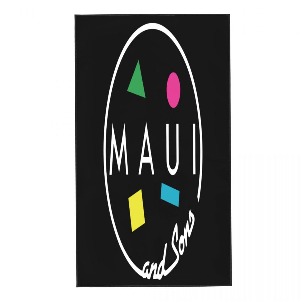 Maui And Sons 5 New Hot Sale Black Men Cotton towel quick dry towel print print towel hand towel
