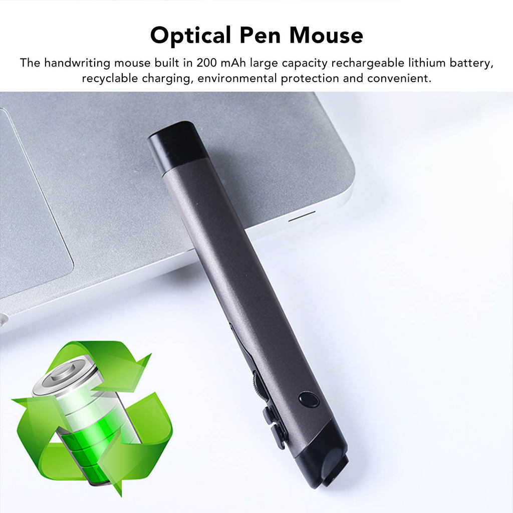 Handwriting Mouse Wireless Mouse Pen 2.4G Bluetooth Optical Pen Mouse with Function for Laptop