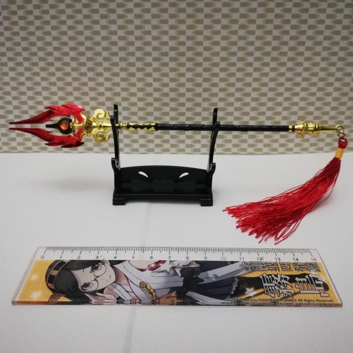 HOT SALE GANTUNGAN KUNCI GENSHIN IMPACT REPLIKA POLEARM STAFF OF HOMA TERMURAH