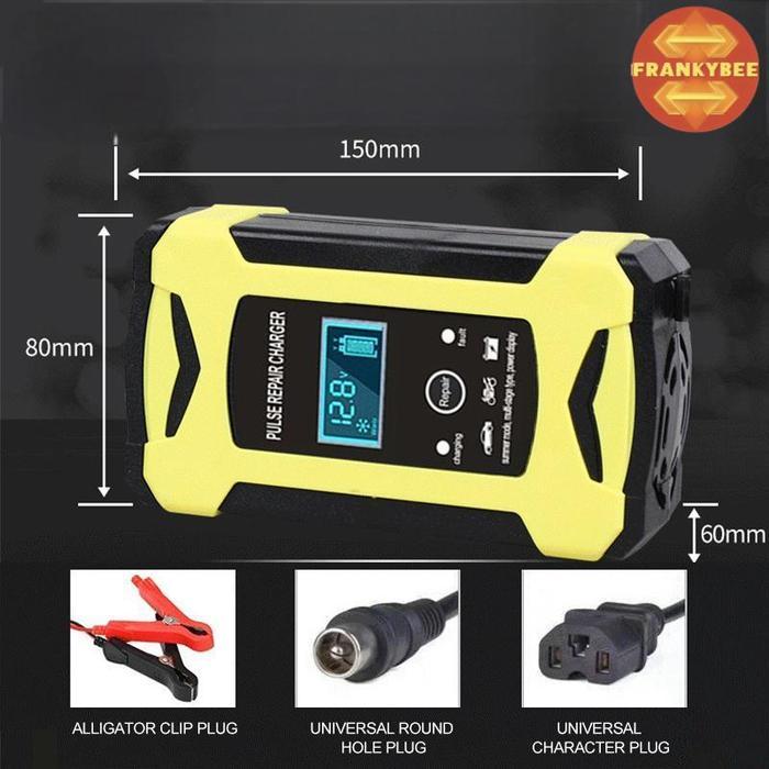 Cuci Gudang Charger Aki 6A 12V Mobil Carger Aki Mobil Casan Aki Alat Cas Aki Motor Carger Desulfator