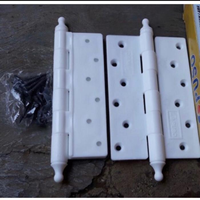 "New" Engsel Pintu Pvc PUSO TEBAL 3mm size 5" atau 12 cm. Engsel Pintu Kamar Mandi HIGH QUALITY