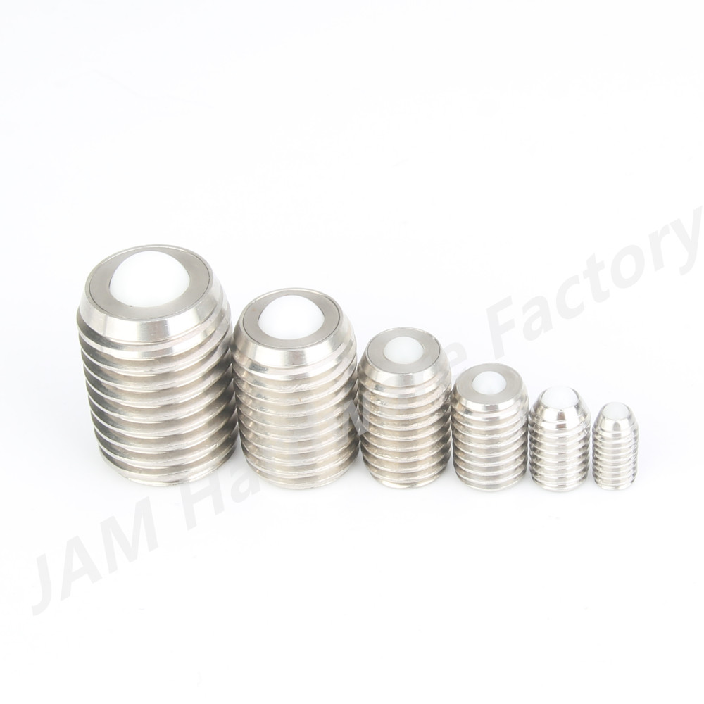 Conveyor Ball Roller Stainless Steel/POM Ball Transfer Unit MJ319/MJ320 Ball Rollers With Set Screw