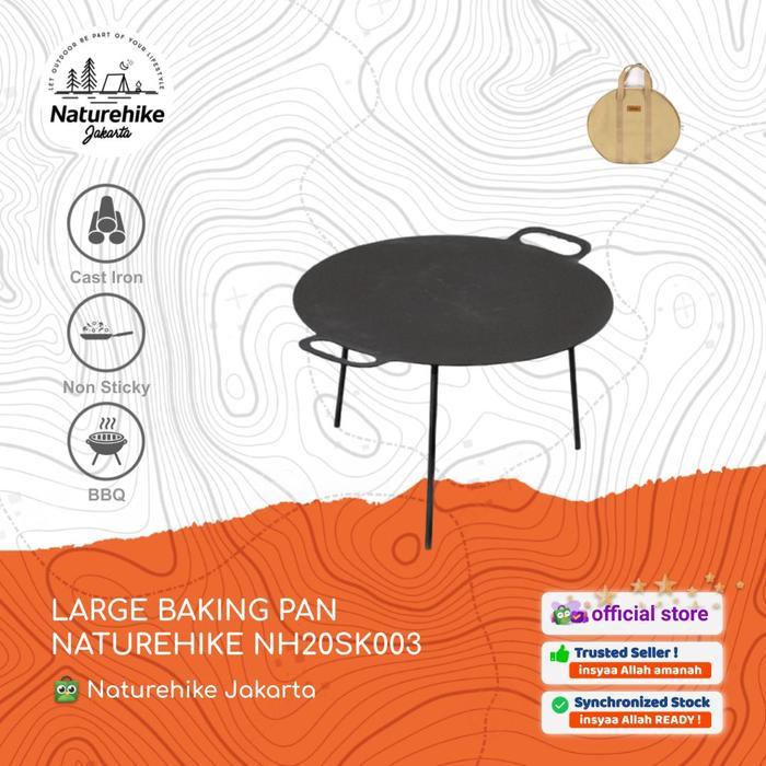 LARGE BAKING PAN NATUREHIKE NH20SK003 WAJAN CAMPING PIKNIK BBQ GRILL