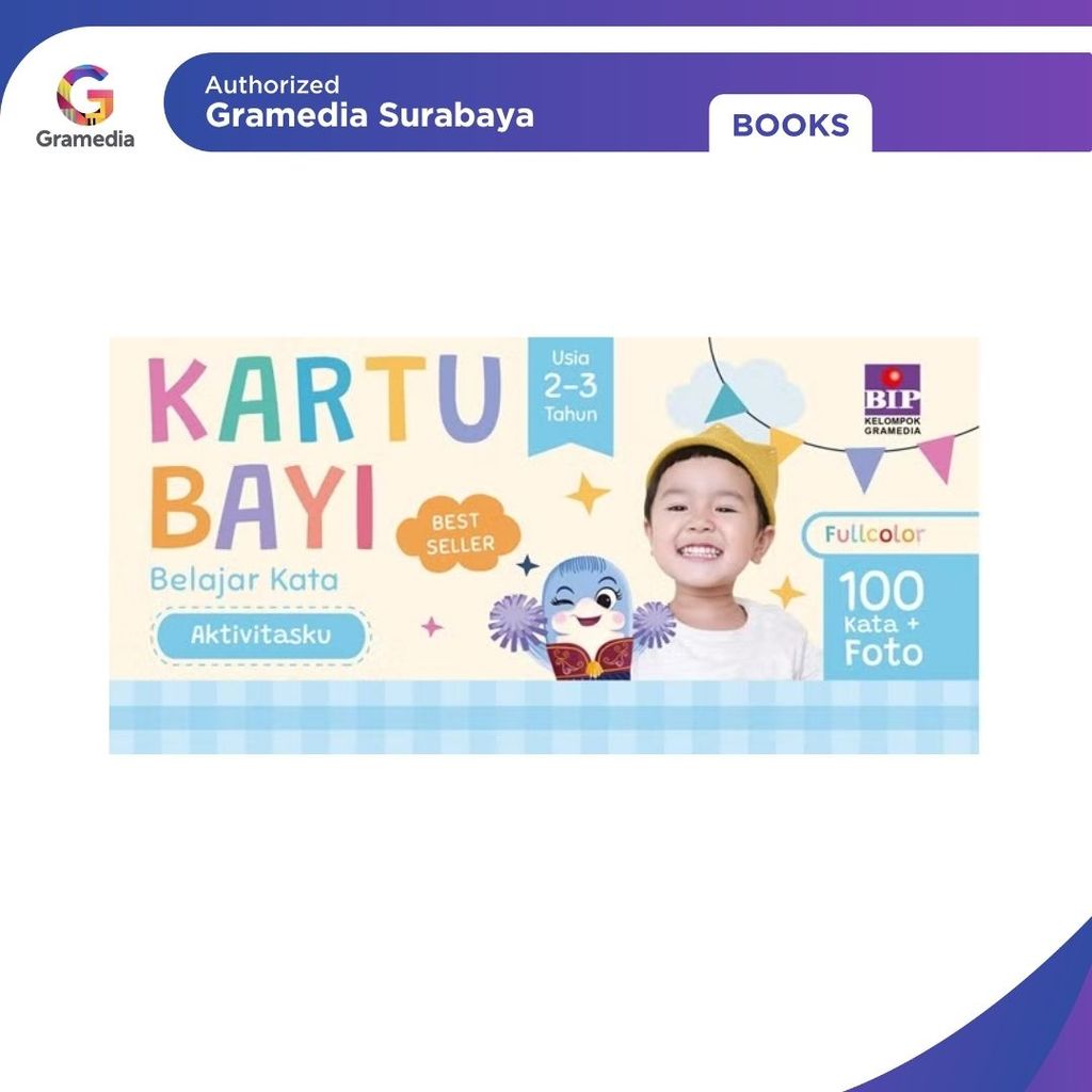 Gramedia Surabaya - Kartu Bayi Belajar Kata: Aktivitasku (2-3 Tahun)
