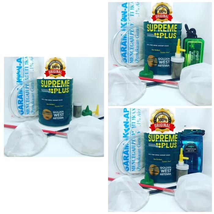PAKET LENGKAP KULTUR ARTEMIA DENGAN AERATOR 1 LUBANG AERATOR 2 LUBANG TANPA AERATOR SUPREME PLUS 10