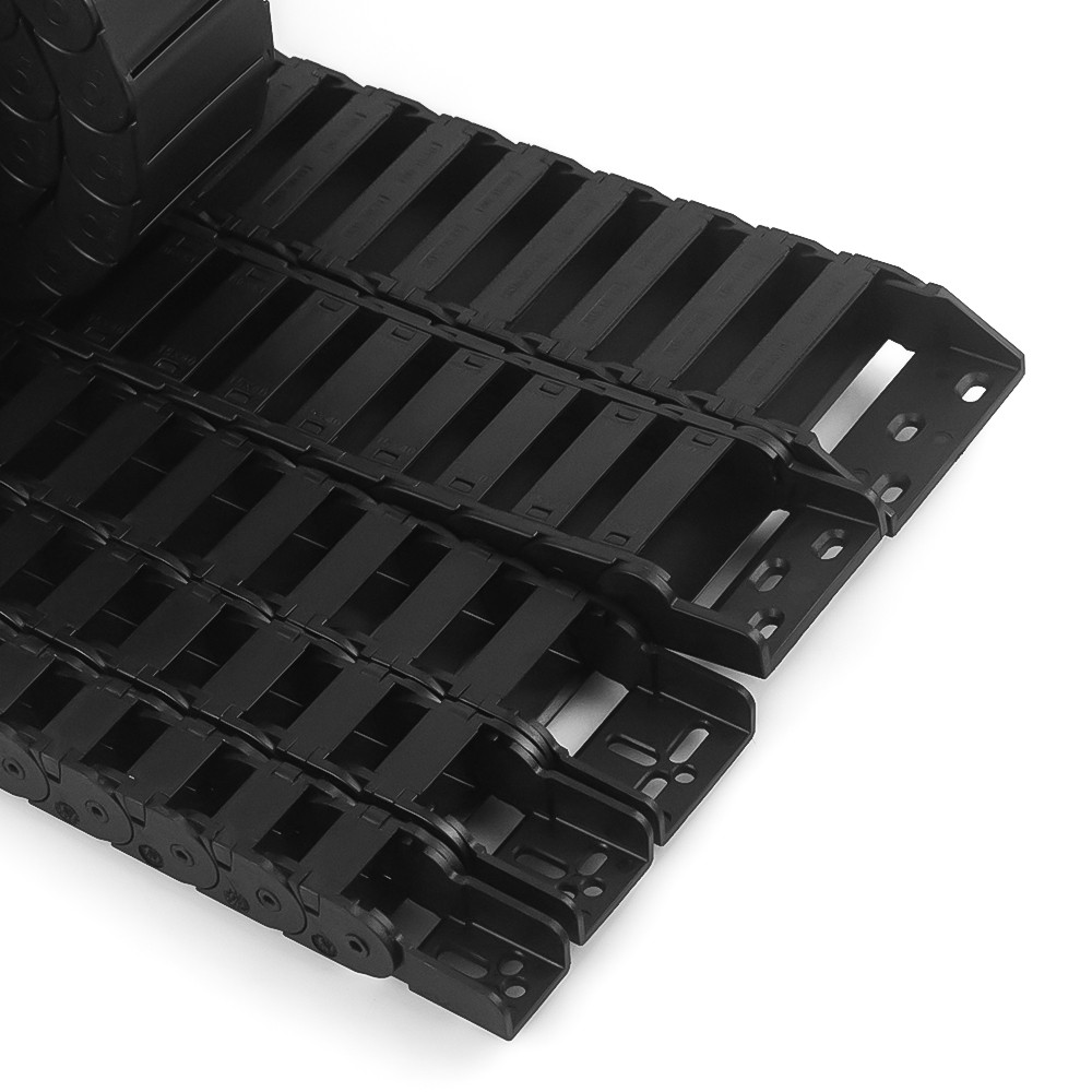 1M Nylon Cable Chain 15X15 15X20 15X30 Mm 1 Meter Towline Transmission Drag Chain With End Connector