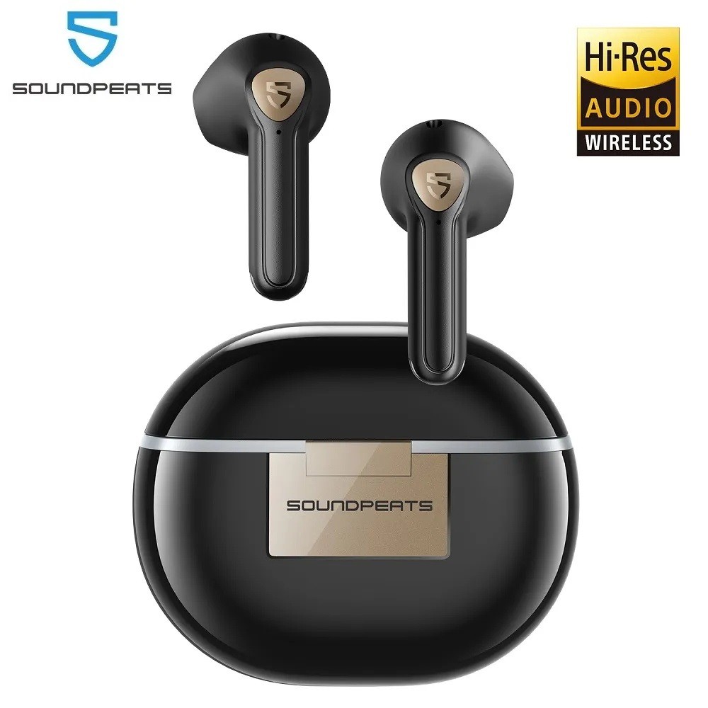 SoundPEATS Air3 Deluxe HS Wireless Earphone Hi-Res Audio Bluetooth Earbuds with LDAC,14.2mm Large