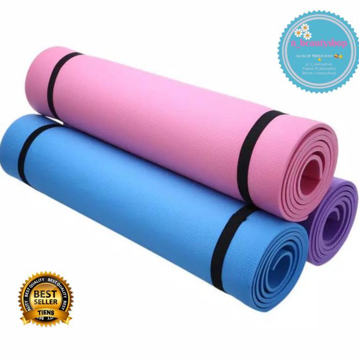 Matras Yoga Matras senam lantai olahraga (FREE TAS)