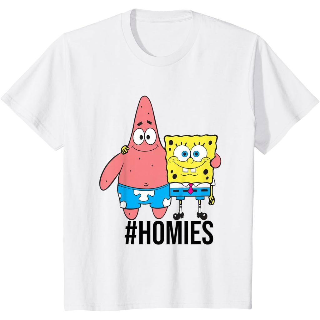 Amber's Kaos Anak dan Dewasa 24s Spongebob Squarepants #Homies Patrick & Spongebob Shot Tshirt