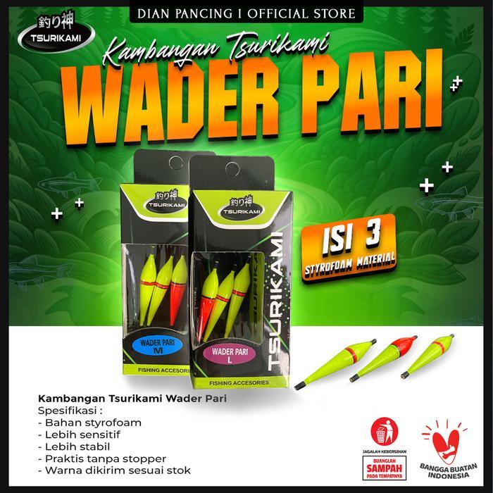 Kambangan Tsurikami Wader Pari isi 3 sensitif dan stabil special micro fishing Ikan wader uceng dll