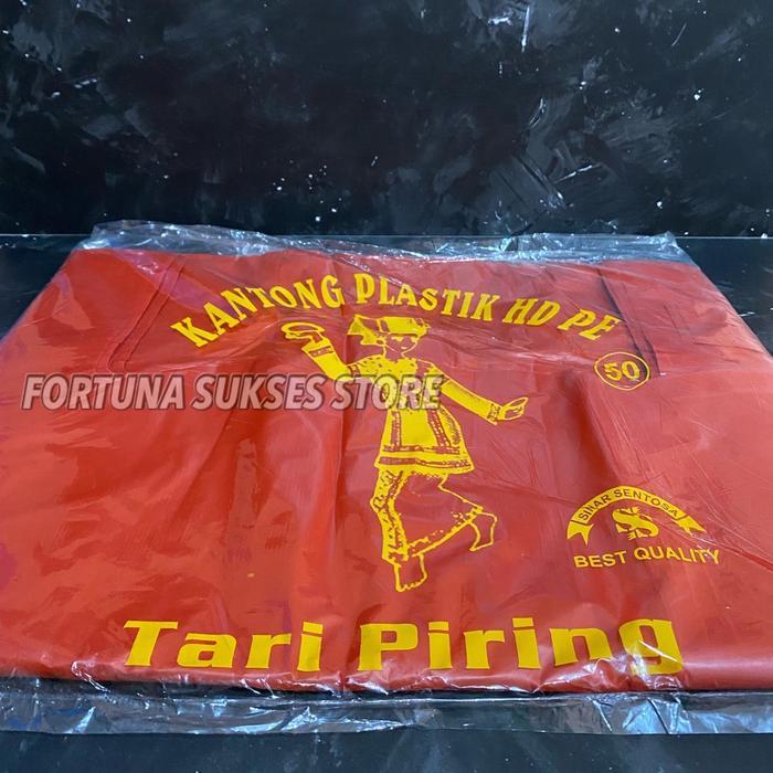Kantong Plastik Kresek 50 Merah - Kantong Plastik Kresek Jumbo Merah