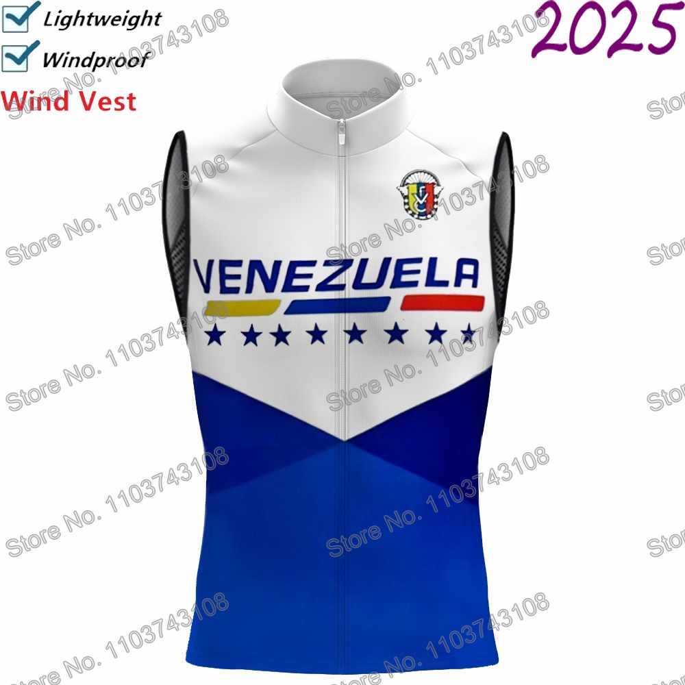 Venezuela National Team 2025 Cycling Vest Windbreaker Men Wind Vest Summer Road Bike Jersey