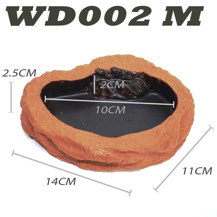 Diki_Diku Wd010 Waterdish Water Feeding Dish Tempat Makan Minum Bearded Dragon Bd Dunner Pogona