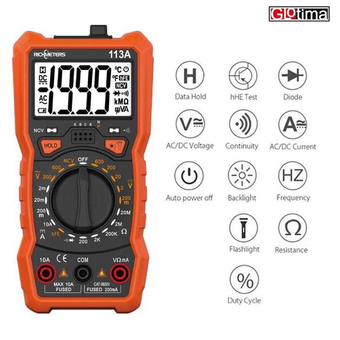 Mini Lcd Pocket Multimeter Multitester Avometer Digital Ac Dc