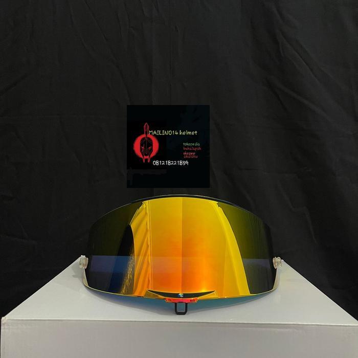 visor agv pista gprr iridium red gold