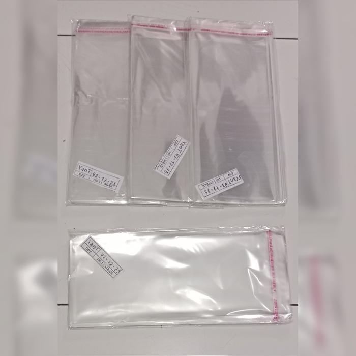 Plastik Opp 12X25 Tebal 03 / Plastik Lem Perekat Aksesoris Undangan