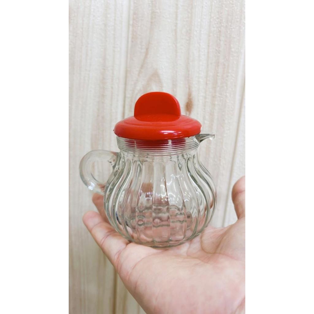 Thebest- botol kecap cuka kaca Kedaung 150ml / Tempat Cuka Kecap Minyak Mini