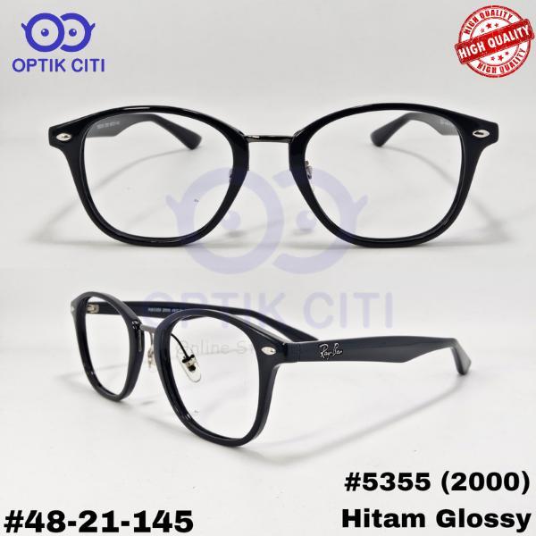 Frame Kacamata Pria Wanita Bulat 5355 Ringan Grade Premium