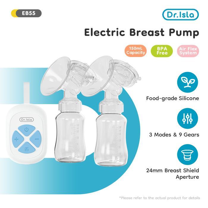 Dr.Isla Eb55 Pompa Asi Elektrik Eb55 Pompa Asi Elektrik Ganda Isi Ulang Bebas Bpa Pompa Asi Tanpa