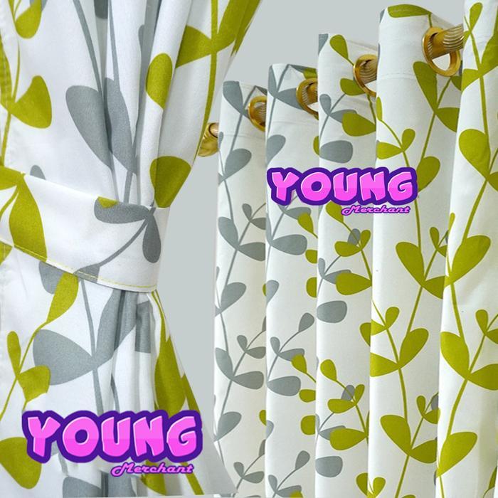 gorden Pintu jendela Motif Batik Miranda - gorden jendela - Hordeng - Kordeng - Korden - Gordyn -