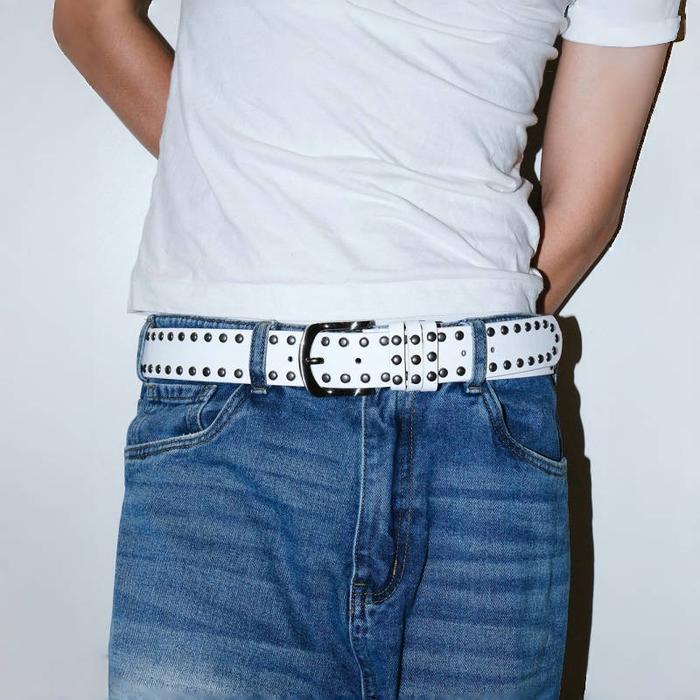 Punk Dan Y2K Ikat Pinggang Wanita Pria Belt Gaya Punk Gaya Rock Belt Wanita Fashion Sabuk Keren