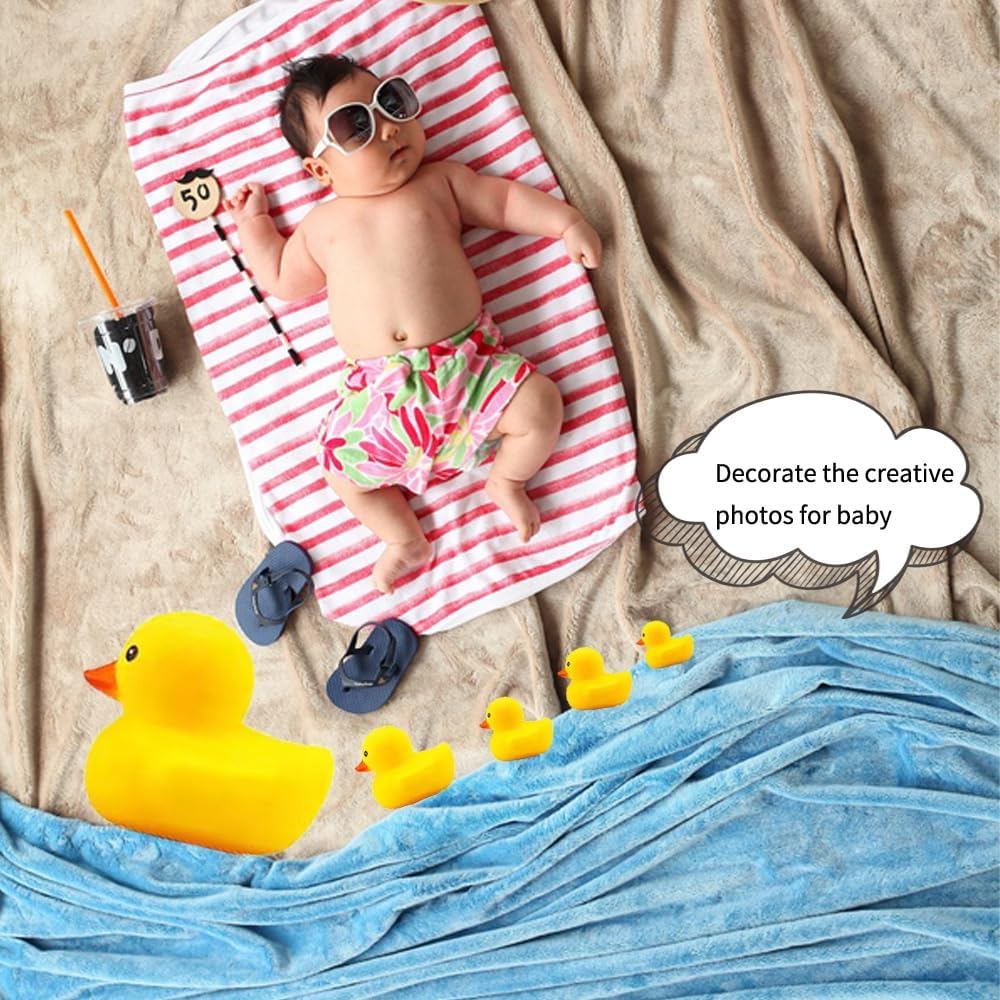 Giant Rubber Yellow Duck, Rubber Duck Family Small and Large and Giant Duck Toys for Shower Birthday