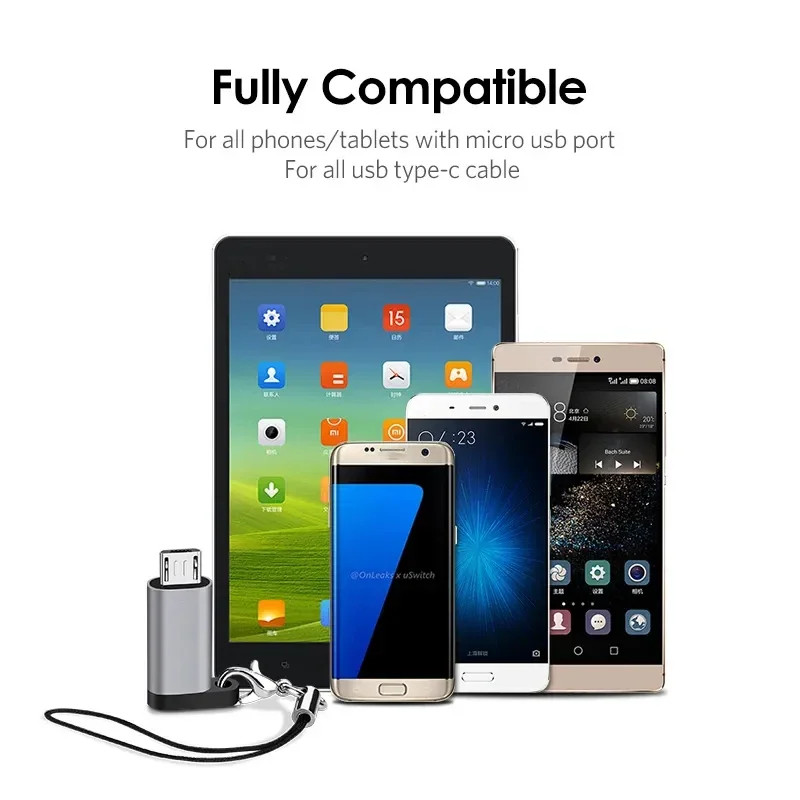 NNBILI Type C Female to Mini USB/Type C Female to Micro USB/Micro USB Female to Type C/Micro USB