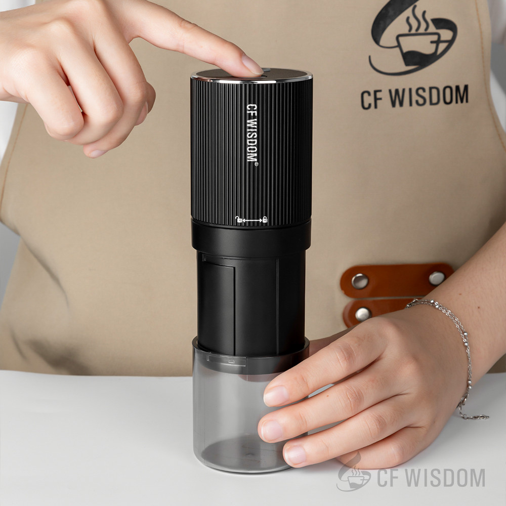 Coffee Grinder Electric Coffee Grinder Portable Coffee Bean Grinder USB Rechargeable Burr Mill for