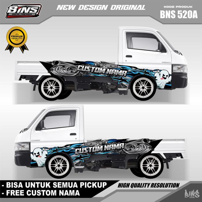 Bns520-Stiker Decal Mobil New Carry Tayo Thailook Diesel Hantu Lucu L300 Apv Free Custom Nama