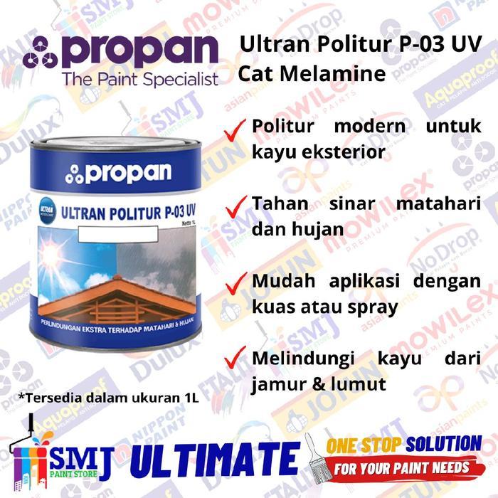 Cat Politur Urat Kayu Propan Ultran P03 Warna Natural Dof 1L