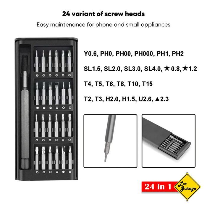 "New" Obeng Set Magnet Reparasi HP Laptop Model Mijia Wiha