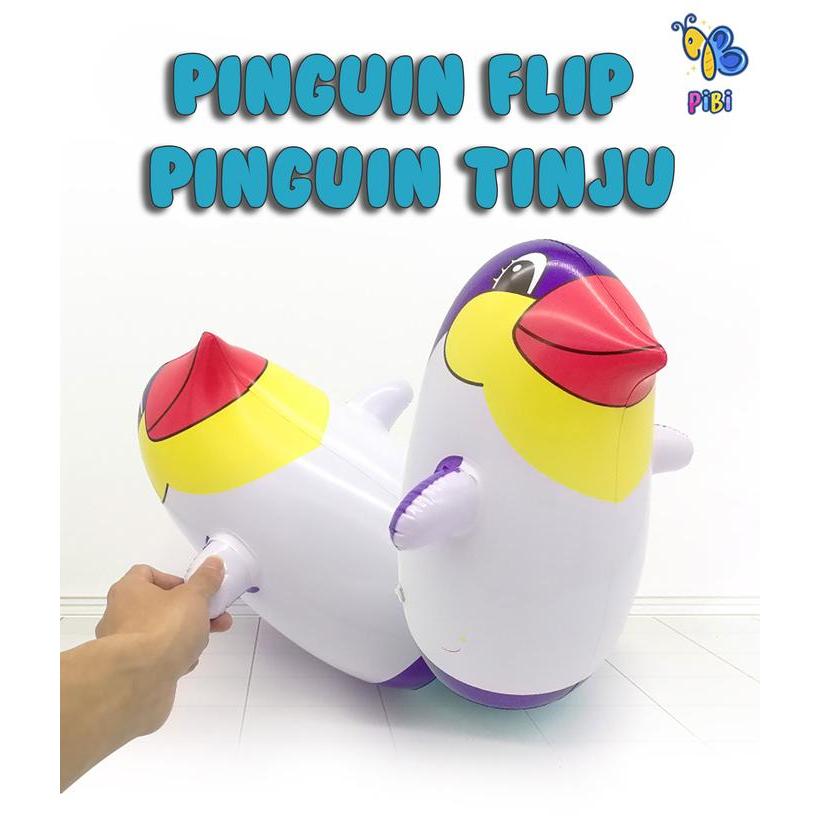 PIBI - Mainan Balon Tinju Pinguin / Pinguin Flip / Balon Pinguin Plastik