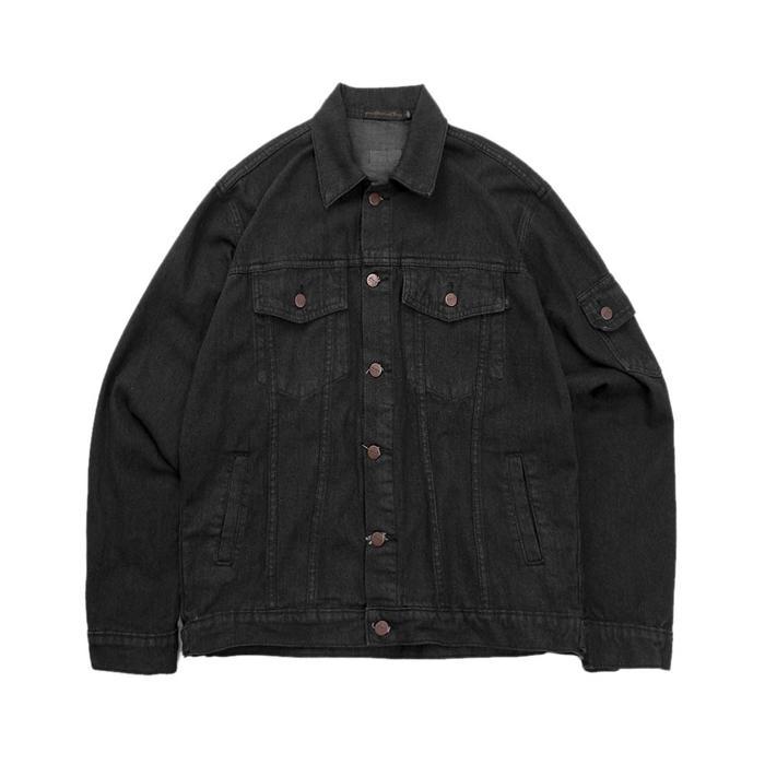 sennox SSST Trucker Denim Oversize Jacket Washed Black