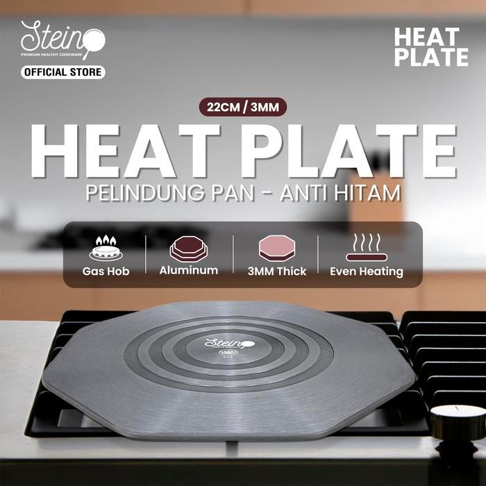 STEIN Heat Plate - Plat Alas Tatakan Panci Anti-Gosong/Hitam pada Panci 22cm