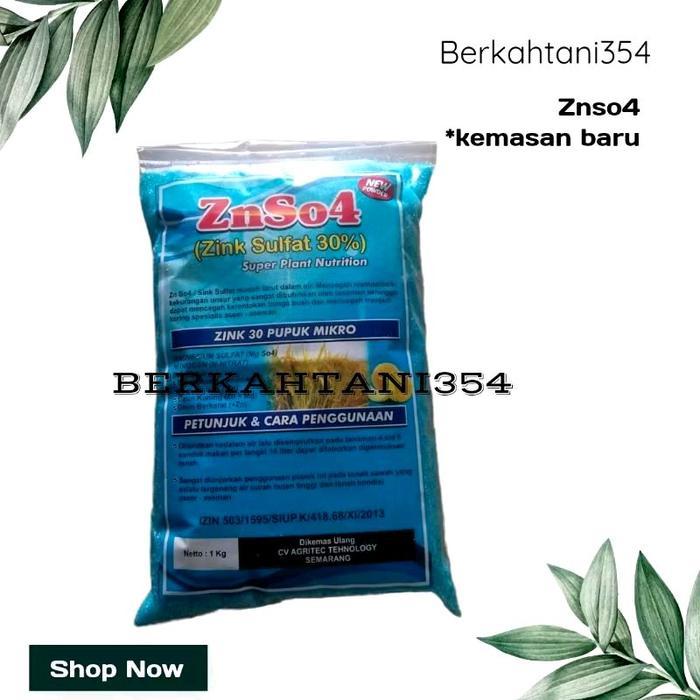 Argotech_ Pupuk Mikro Zink (Znso4) / Nutrisi Pembenah Tanah / Pencegah Asam Asam Tanah Znso4 1Kg