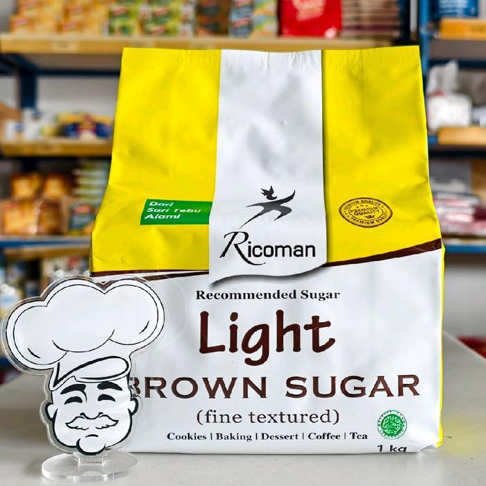 Ricoman Dark Brown Sugar 1Kg / Ricoman Light Brown Sugar 1Kg