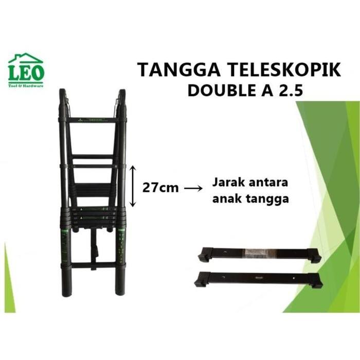 Tangga Double A Teleskopik Telescopic 2,5 X 2,5 5 M Ladder Onat Pasti Diskon