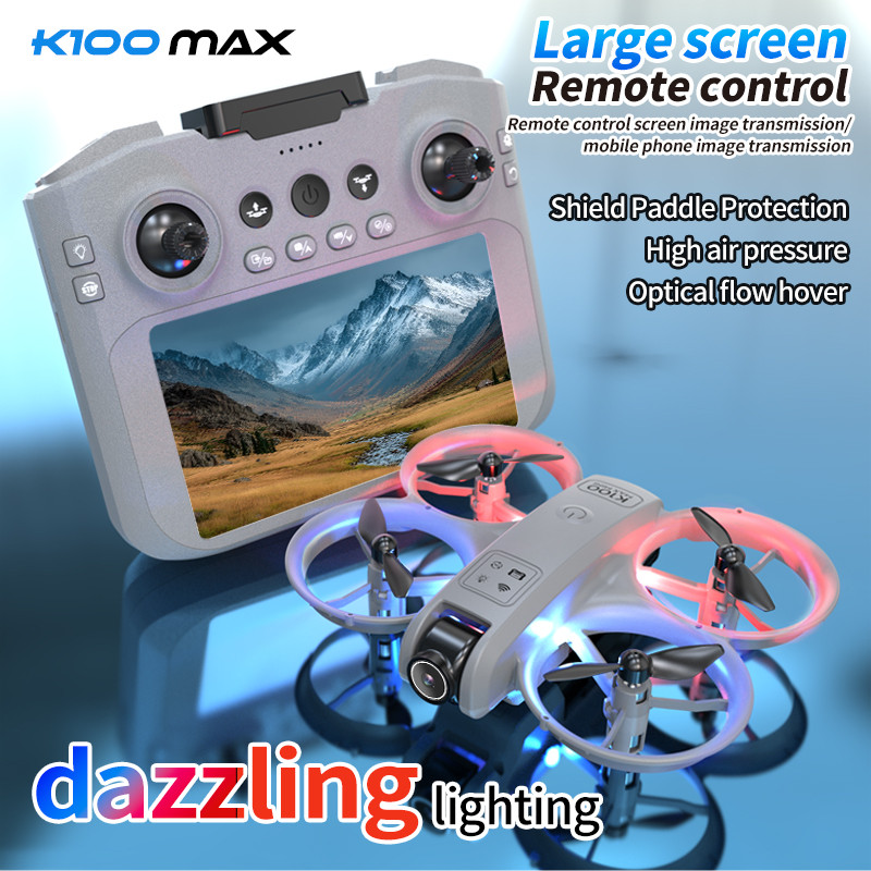 RC Foldable HD 4K Professional Camera K100 Mini Max Dron Optical Flow Positioning Colorfuls RC Drone
