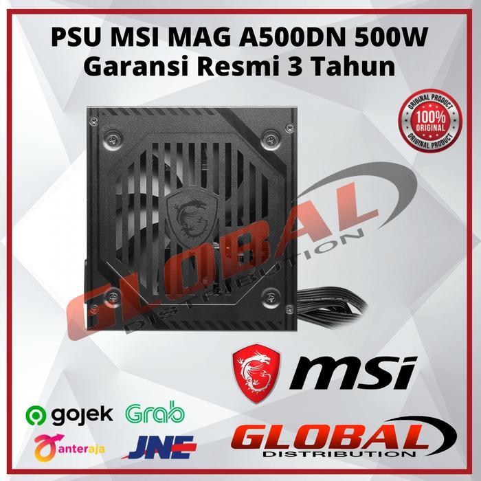 PSU MSI A500DN - 500Watt 80+ Flat Cable - PSU MSI 500Watt 80+