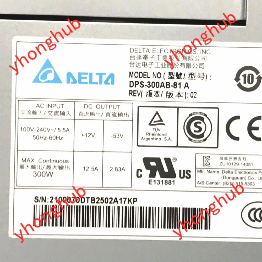Delta DPS-300AB-81 A Server Power Supply 300W PSU Hard Disk video Recorder