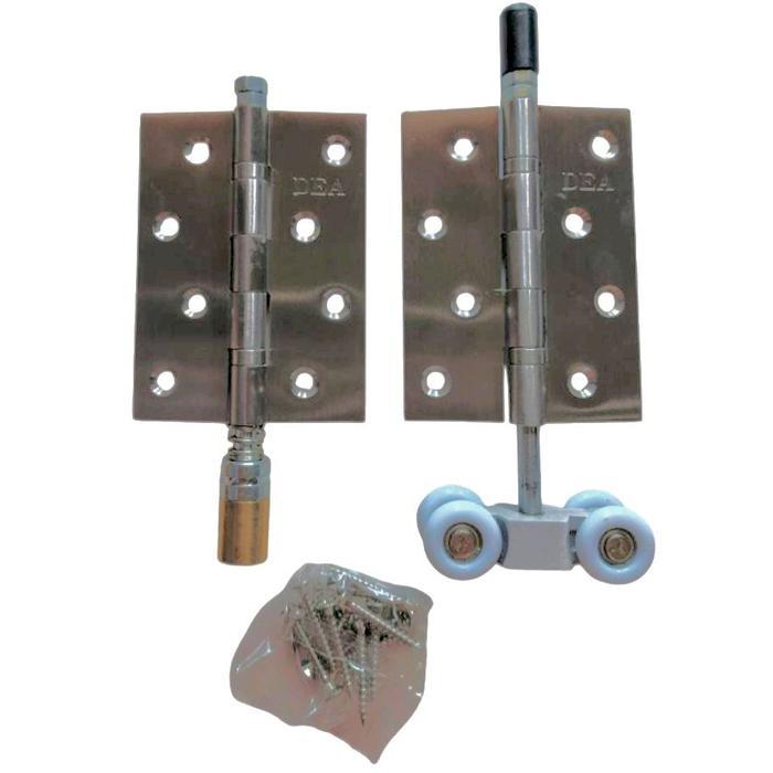 Roda+Engsel Stainless 4" Husky Rel Pintu Sliding Lipat Aluminium VENEZZA Lurus