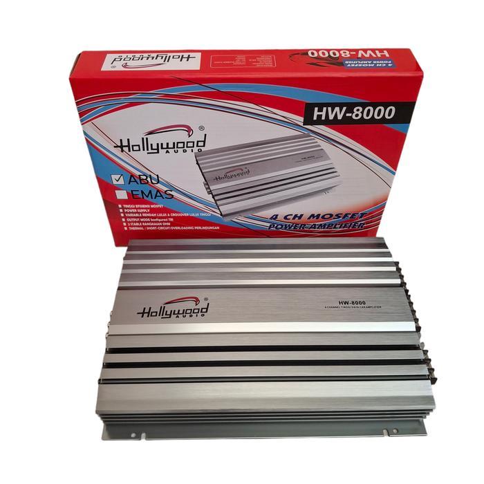 Power amplifier 4 channel hollywood audio hw-8000